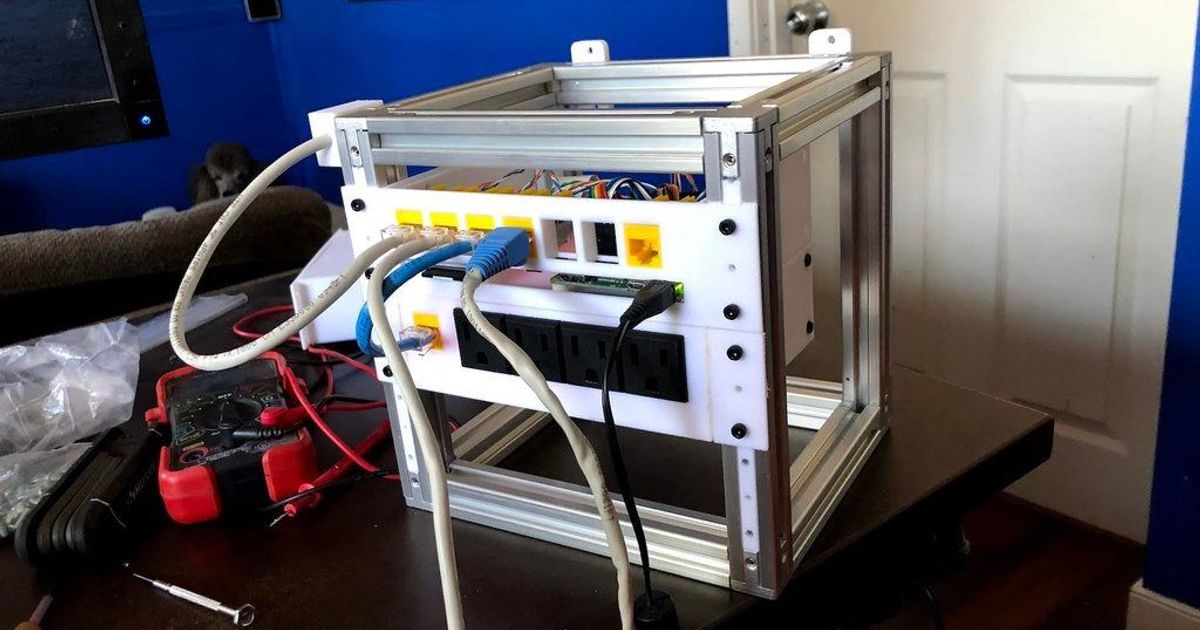 Mini-Rack Enclosure System for Raspi by smysnk | Download free STL ...