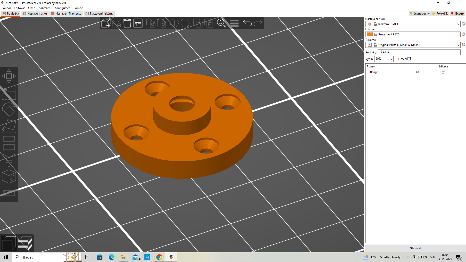 flange with bearing