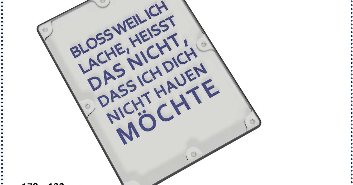 Lustige Sprüche für Büro und Freunde Bloss weil ich lache by vmLOGIC