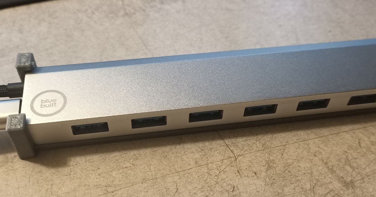 Bluebuilt 7 ports usb hub bracket by The Tank | Download free STL model ...