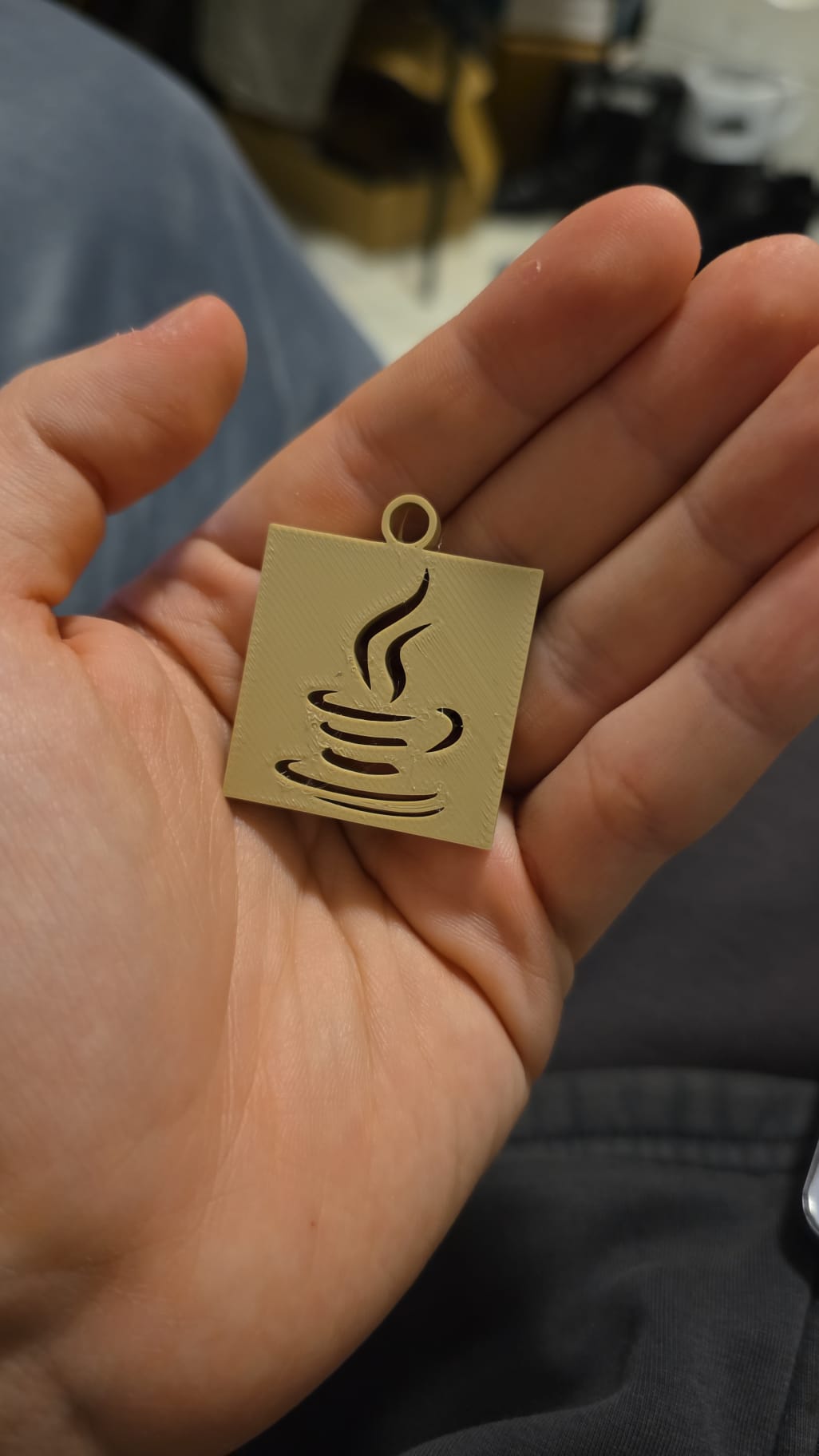 Miniatura 2 do modelo 3D Java Inspired Logo Keychain