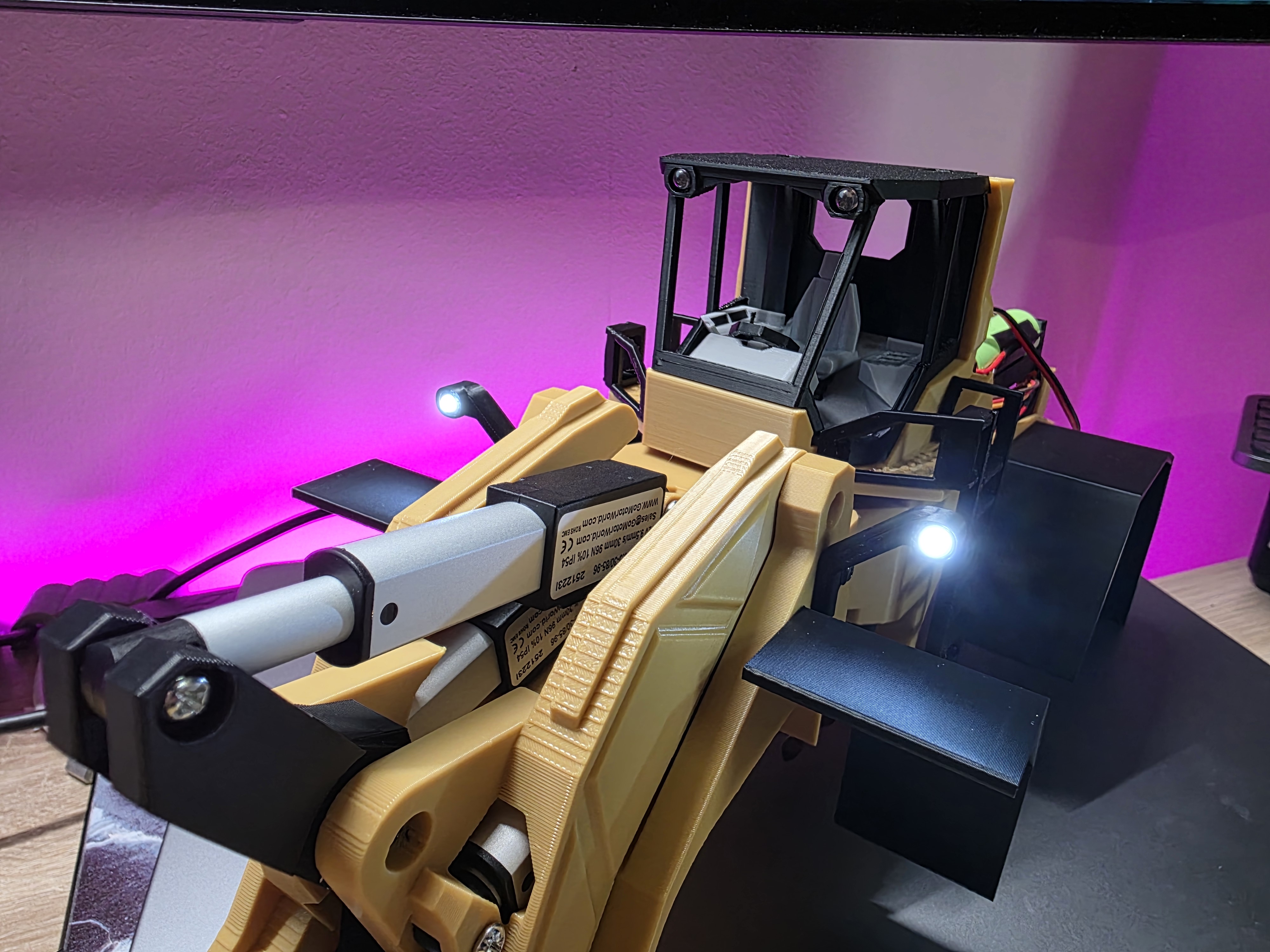 RC Wheel Loader Front Spotlights