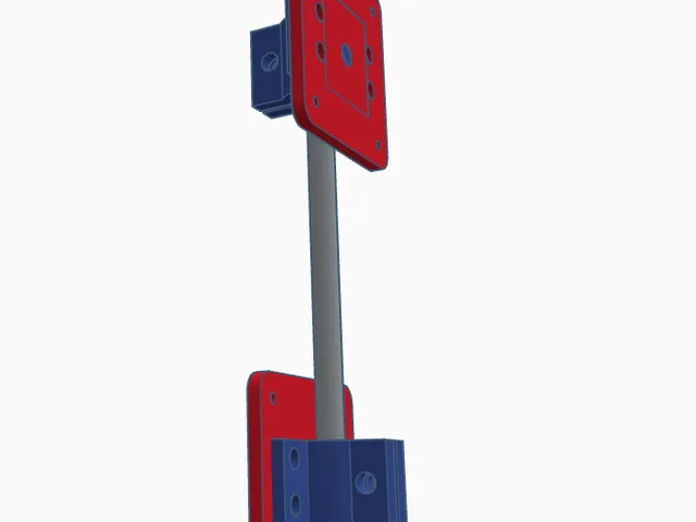 Universal Adjustable VESA 75×75 Tube Mount (12 mm) / Универсальное регулируемое крепление VESA 75×75 на трубу 12 мм