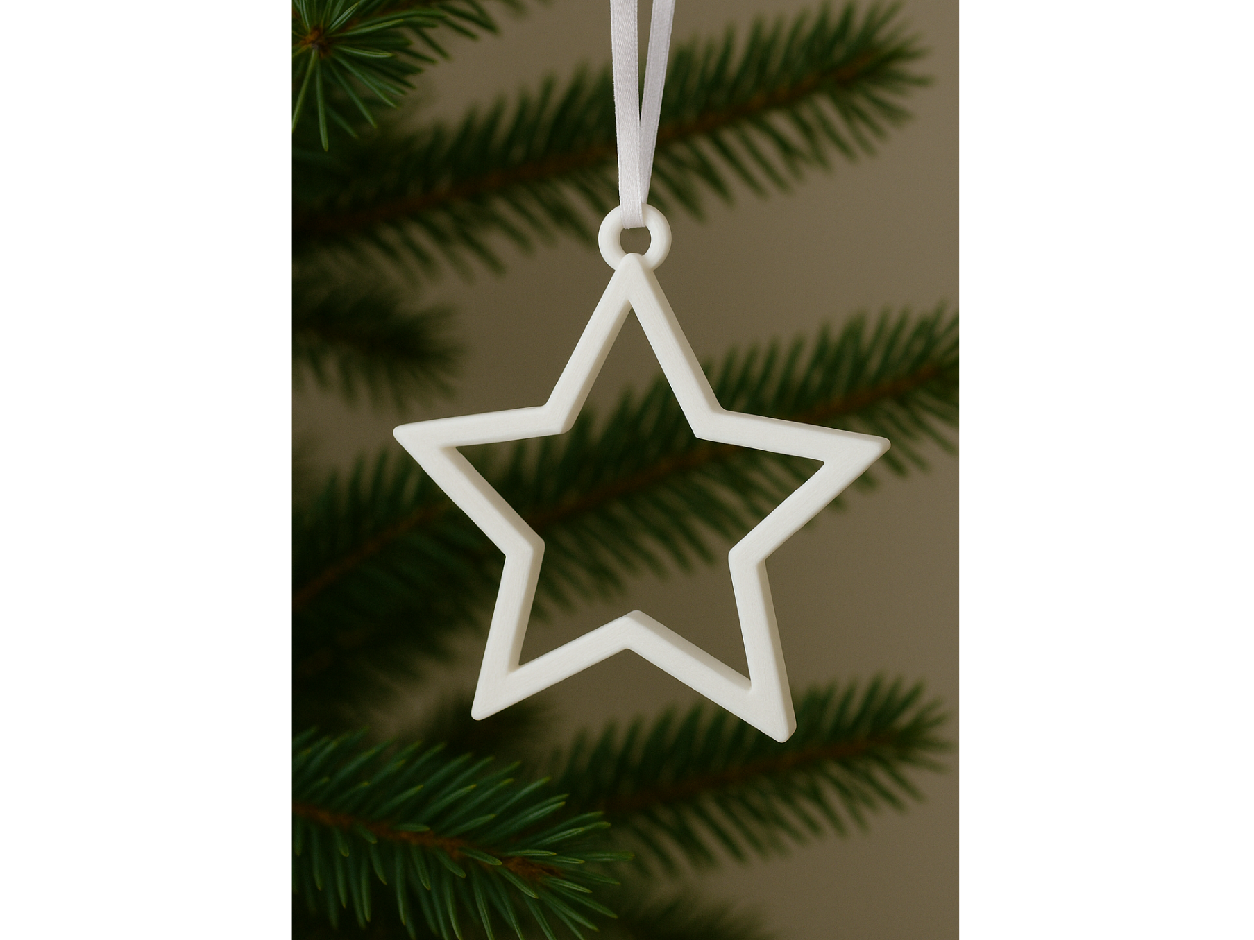 Minimalist Star Ornament