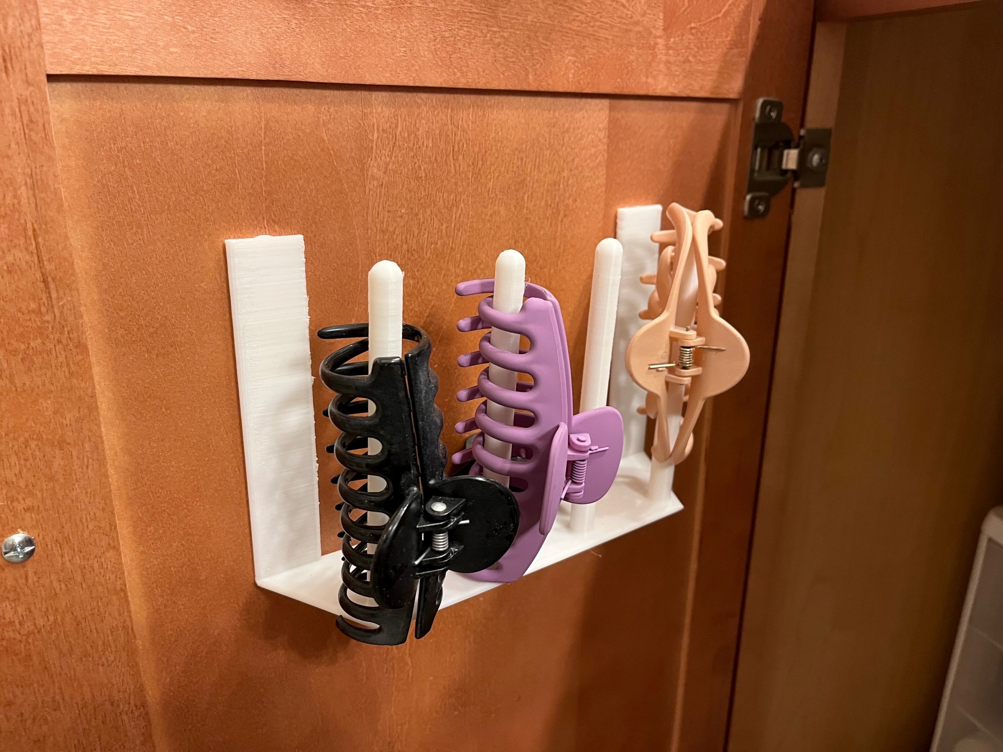 Hair Clip Rack / Holder for Bathroom Cabinet