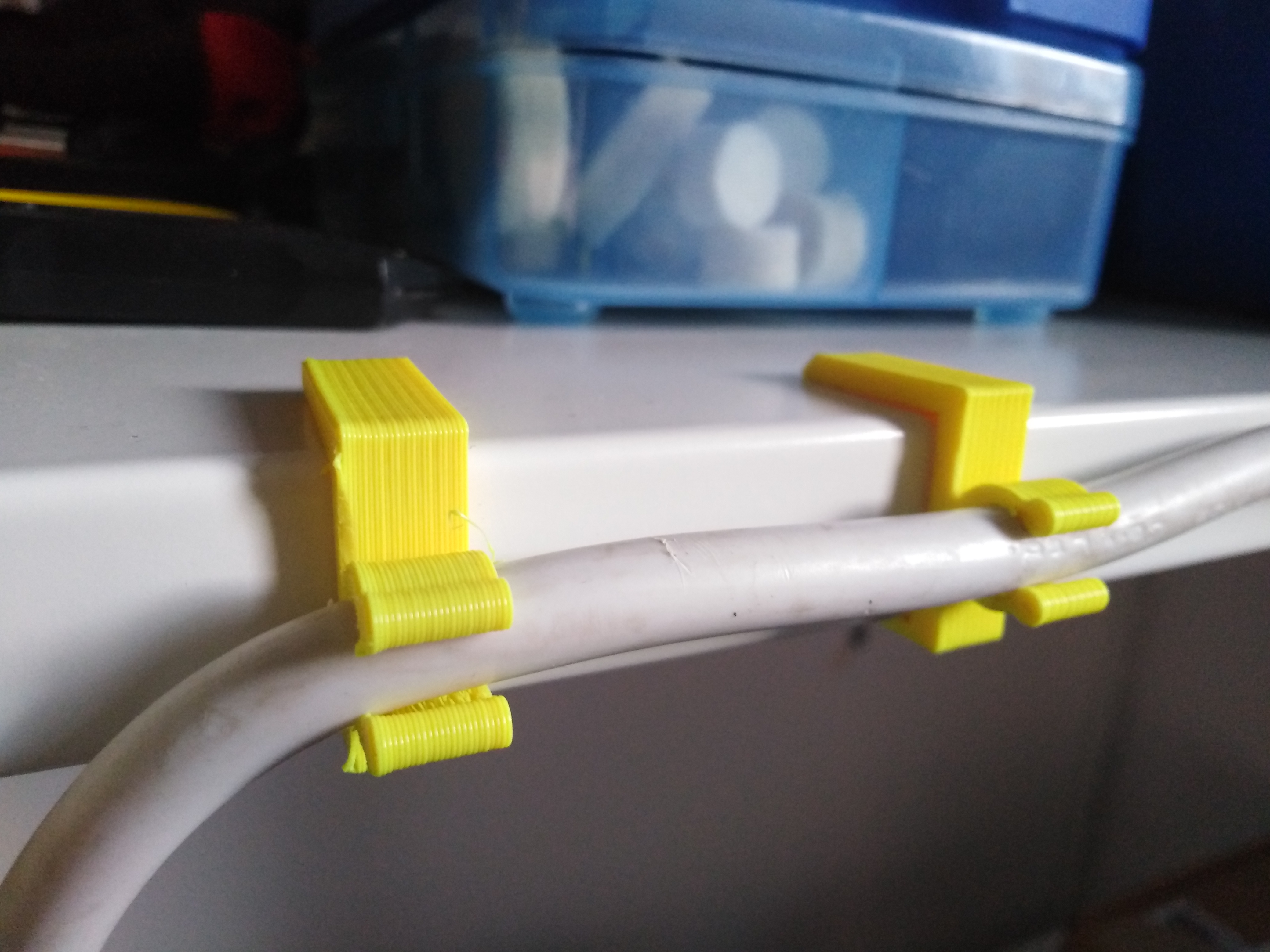Snap-on Cable Clip for Ikea Boaxel shelf