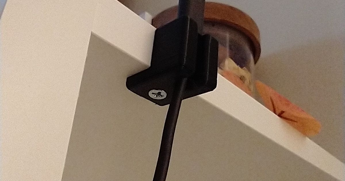 Parametric Single Cable Holder Screw Mount for Shelf and Desk by ...