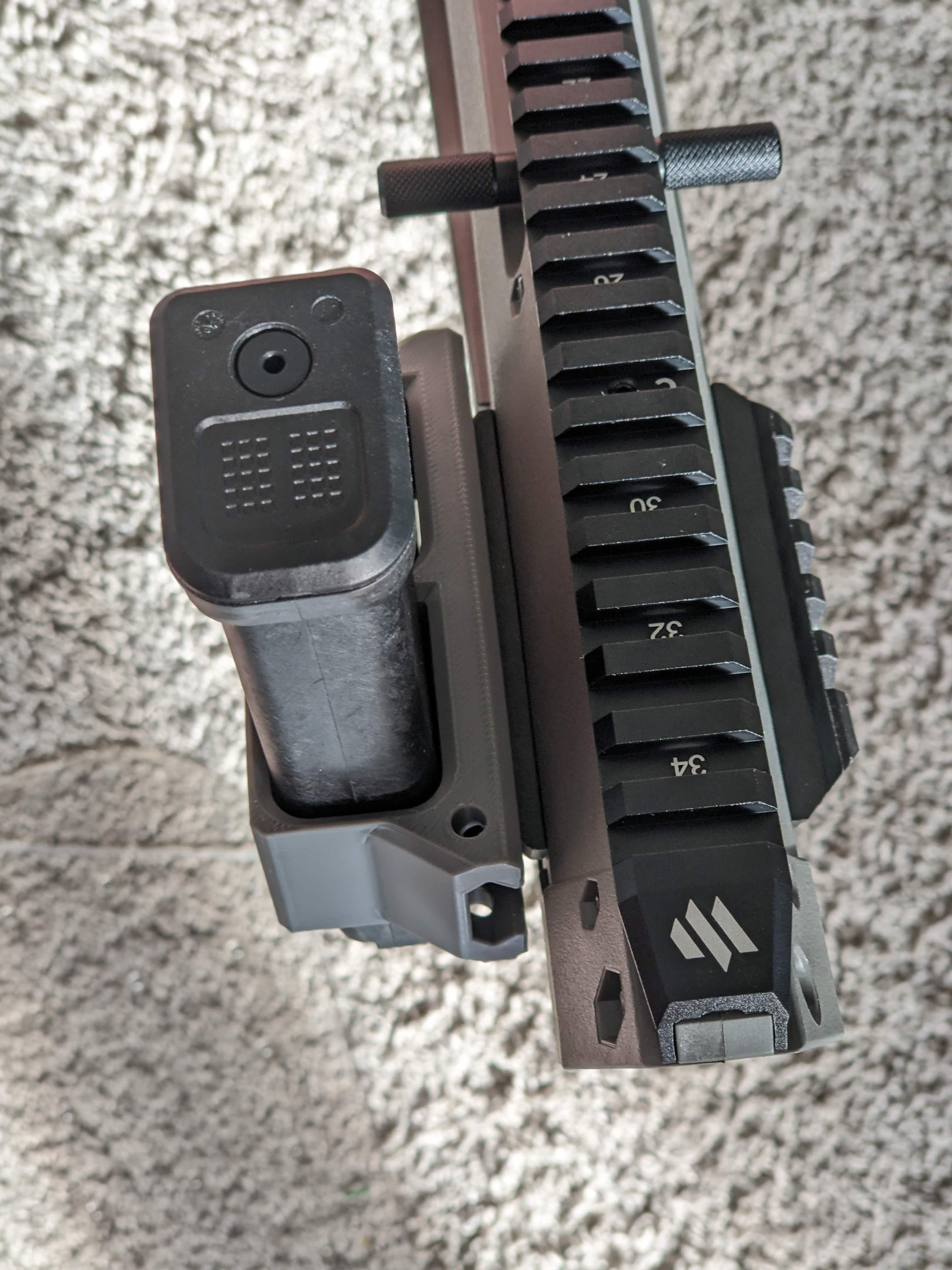 Over/Under Picatinny Glock Mag Holder by T3CHKOMMIE Download free STL model