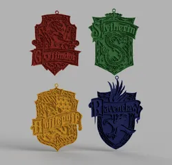 Harry Potter Christmas Ornament: Hogwarts coat of arms by Faeslich