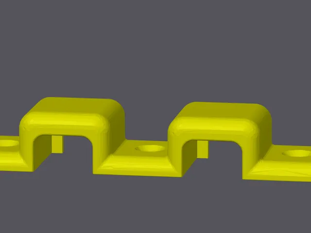 Double Under Desk USB Mount