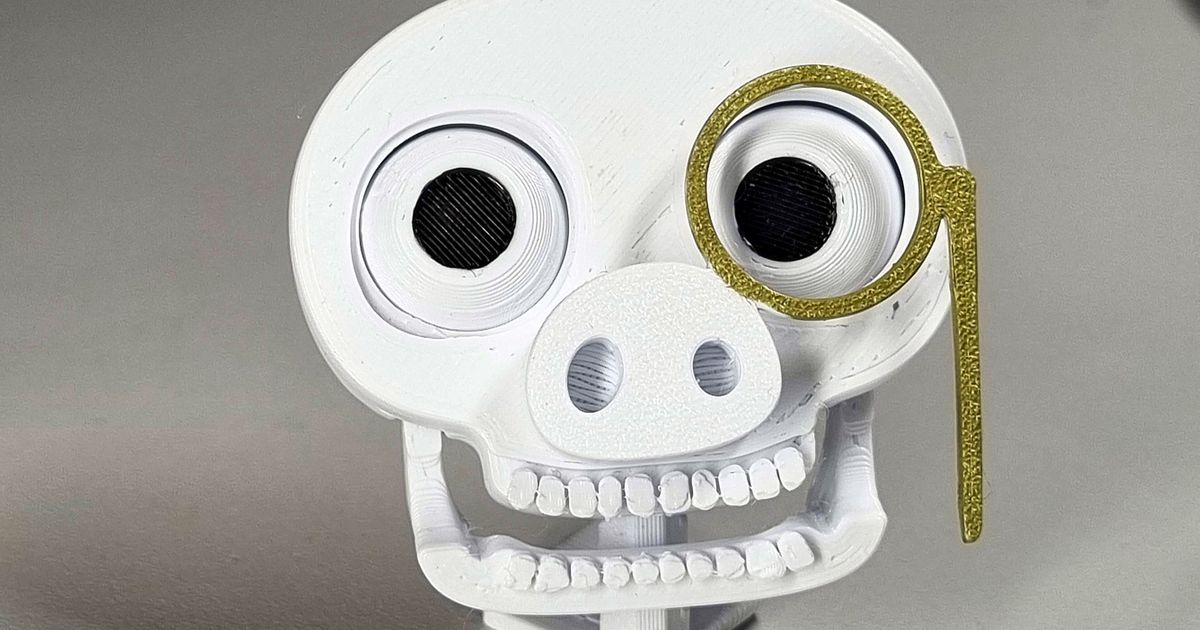 Snout and Monocle for Skelly by ishikawats | Download free STL model ...