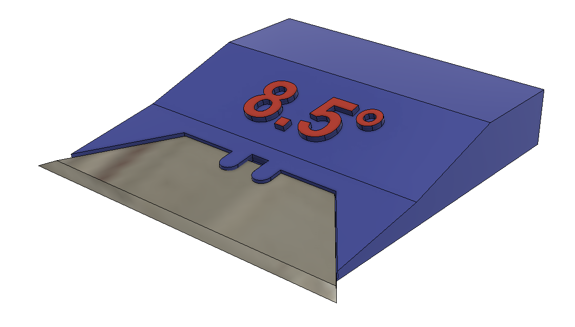 Utility Blade Sharpening Block F360 by ECF Download free STL model