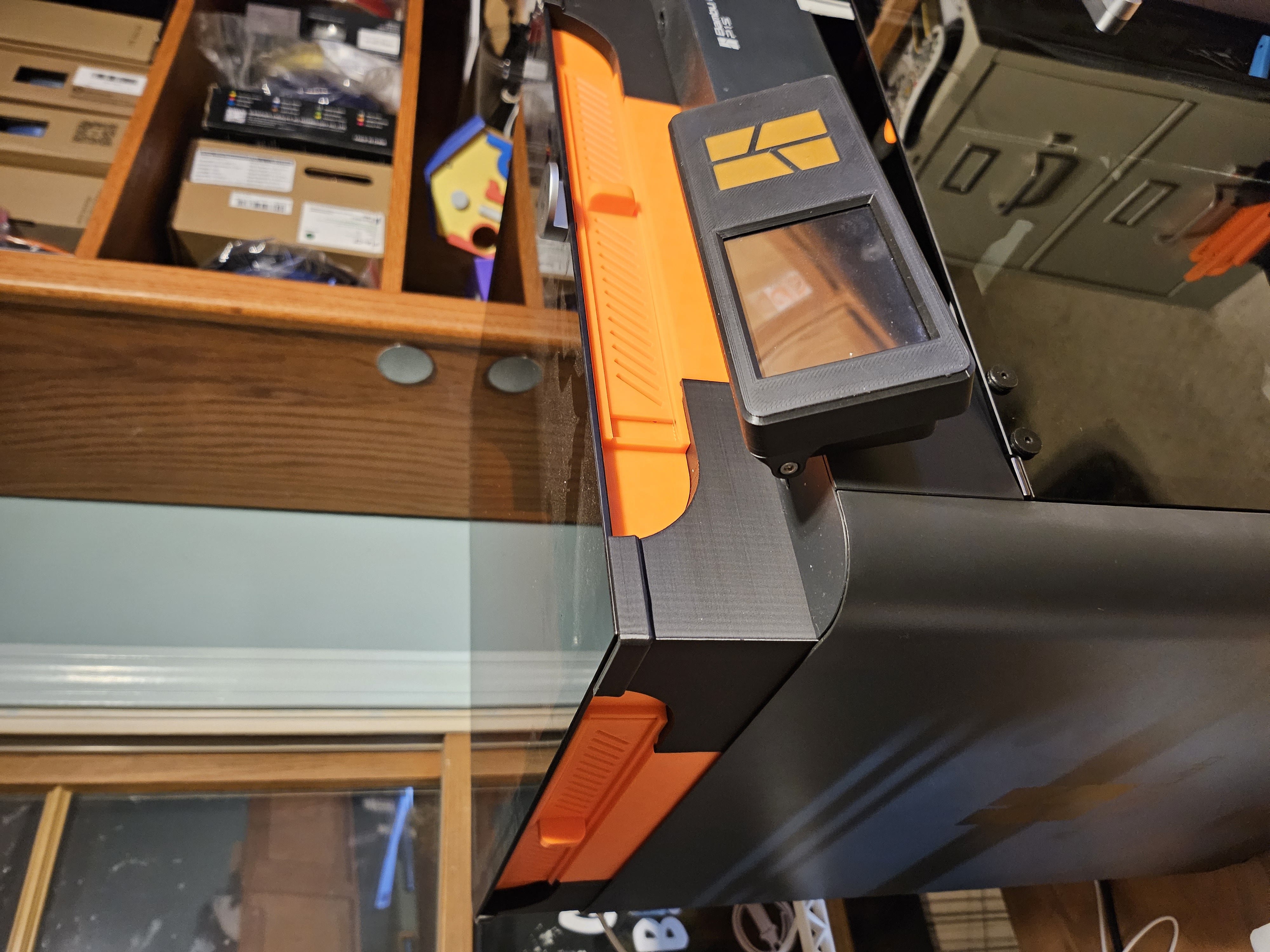 Bambu Lab P1P / P1S Top Glass Riser with mount for WyzeCAM2