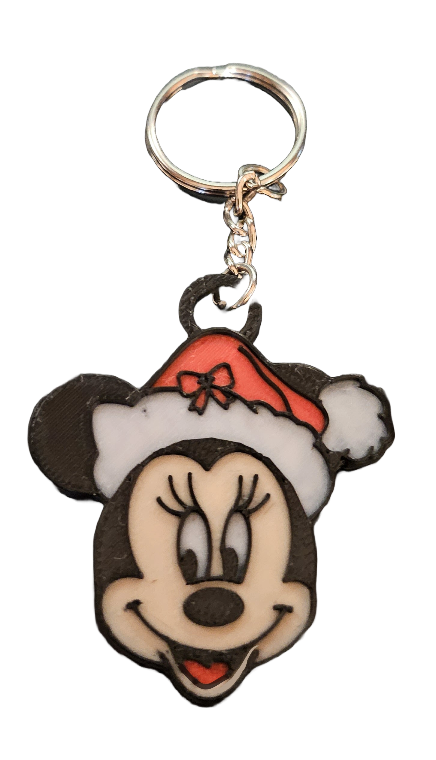 Christmas Minnie Mouse Keychain by Jeffrey Smith Download free STL