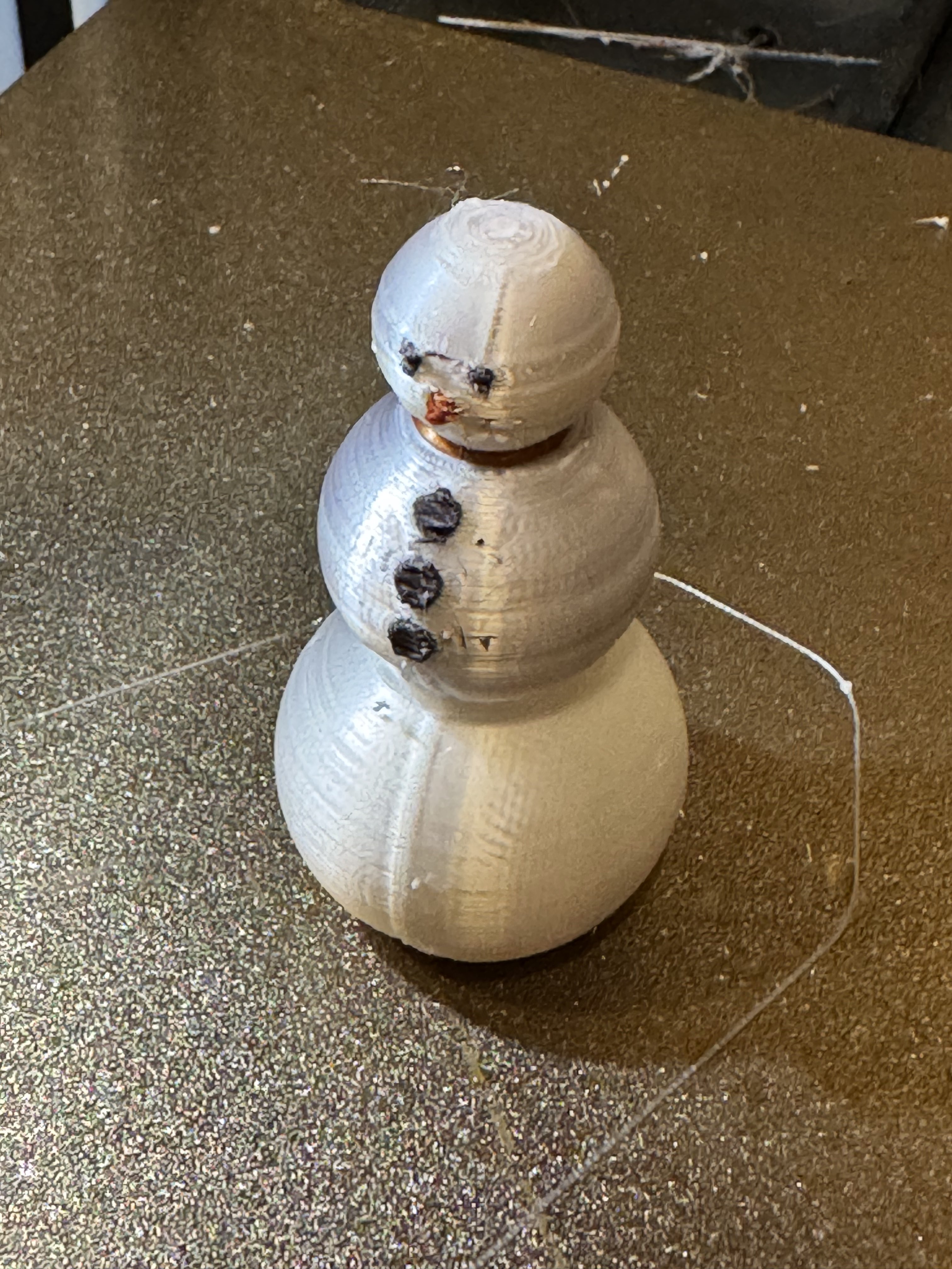 Cute Snowman with a Top Hat by Mr PJ | Download free STL model ...