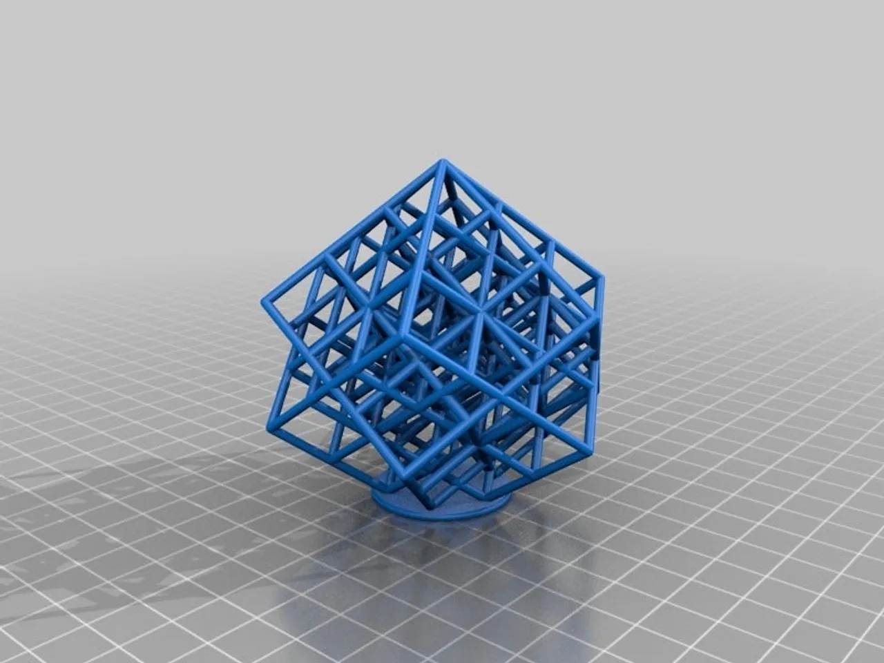 Lattice Cube - Revolved by SpikeUK | Download free STL model ...