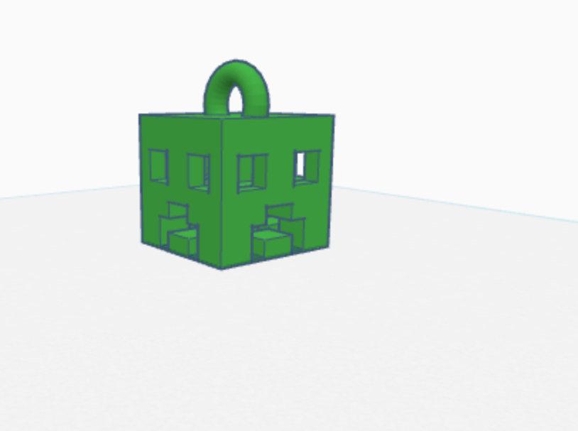 Miniatura 2 do modelo 3D Creeper keychain