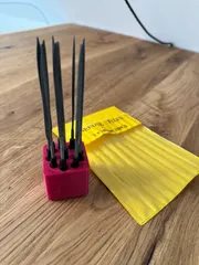 Gridfinity Needle Files Holder (vertical)