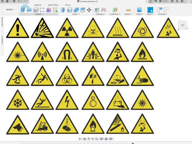 ISO 7010 Warning Symbol Collection - Warning Signs