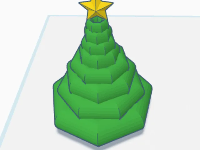 Low poly chrismas tree