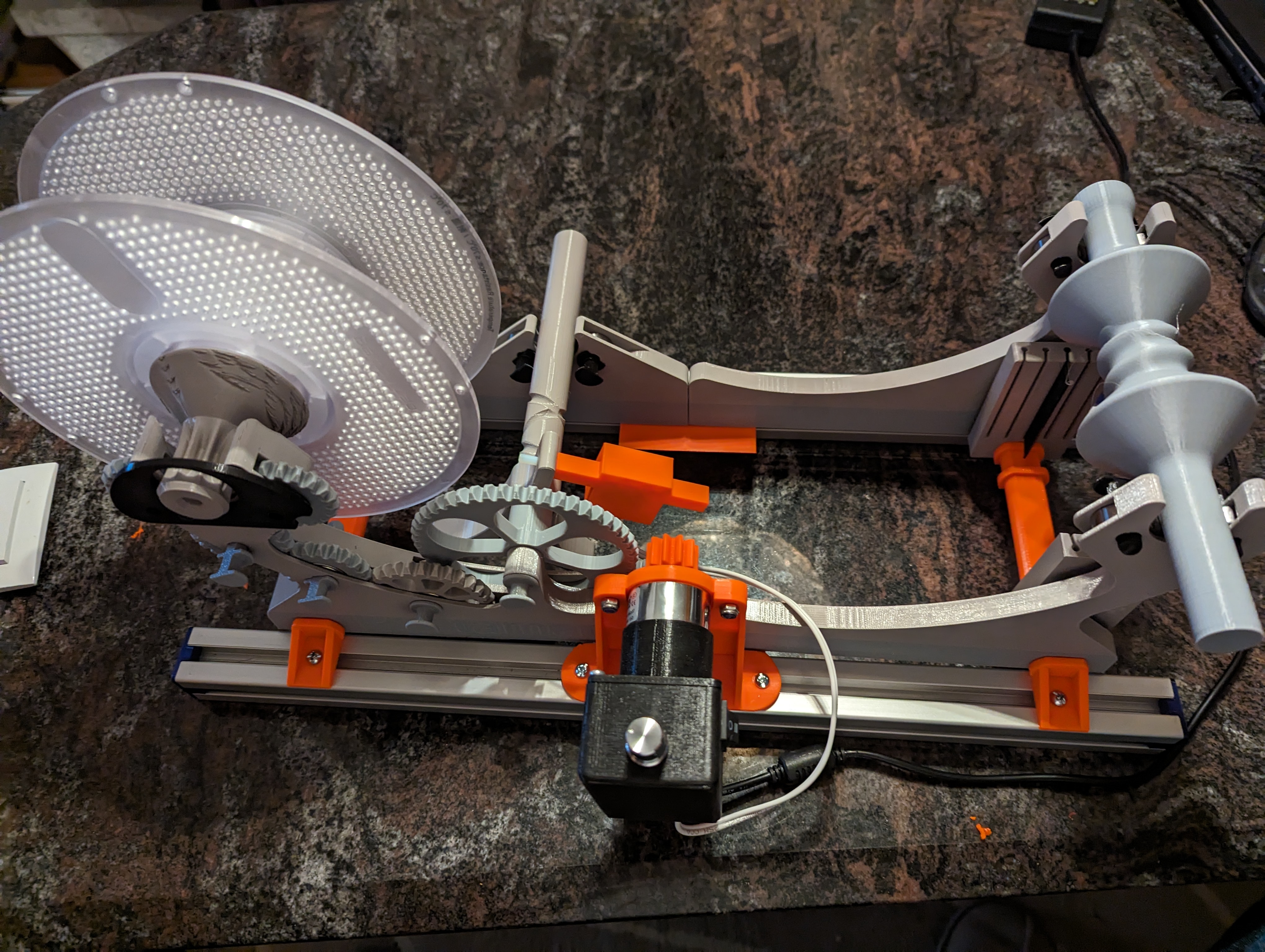Pastamatic winder power motor stable mount