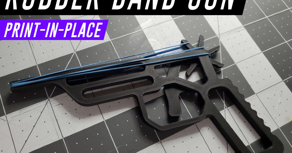 Rubber band gun (print in place) da Thisfact Scarica il modello STL