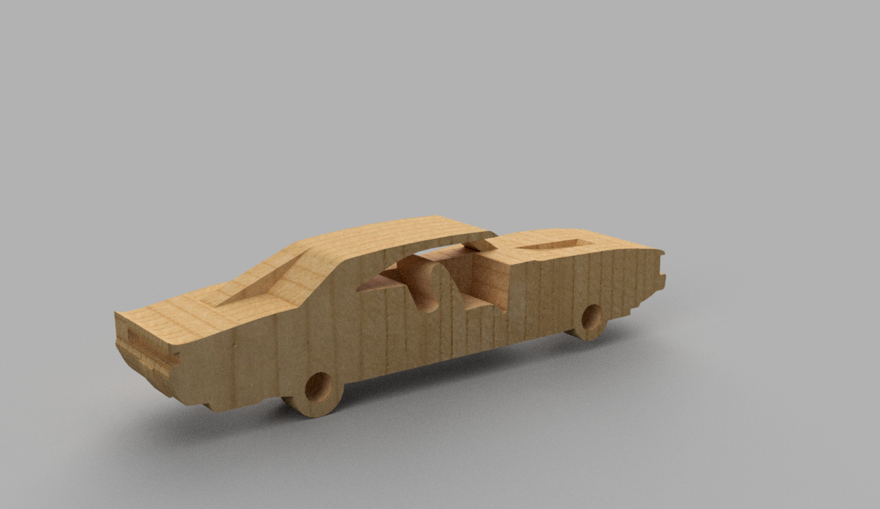 1970 Dodge Charger simplified CNC / Laser model by RC Showdowm