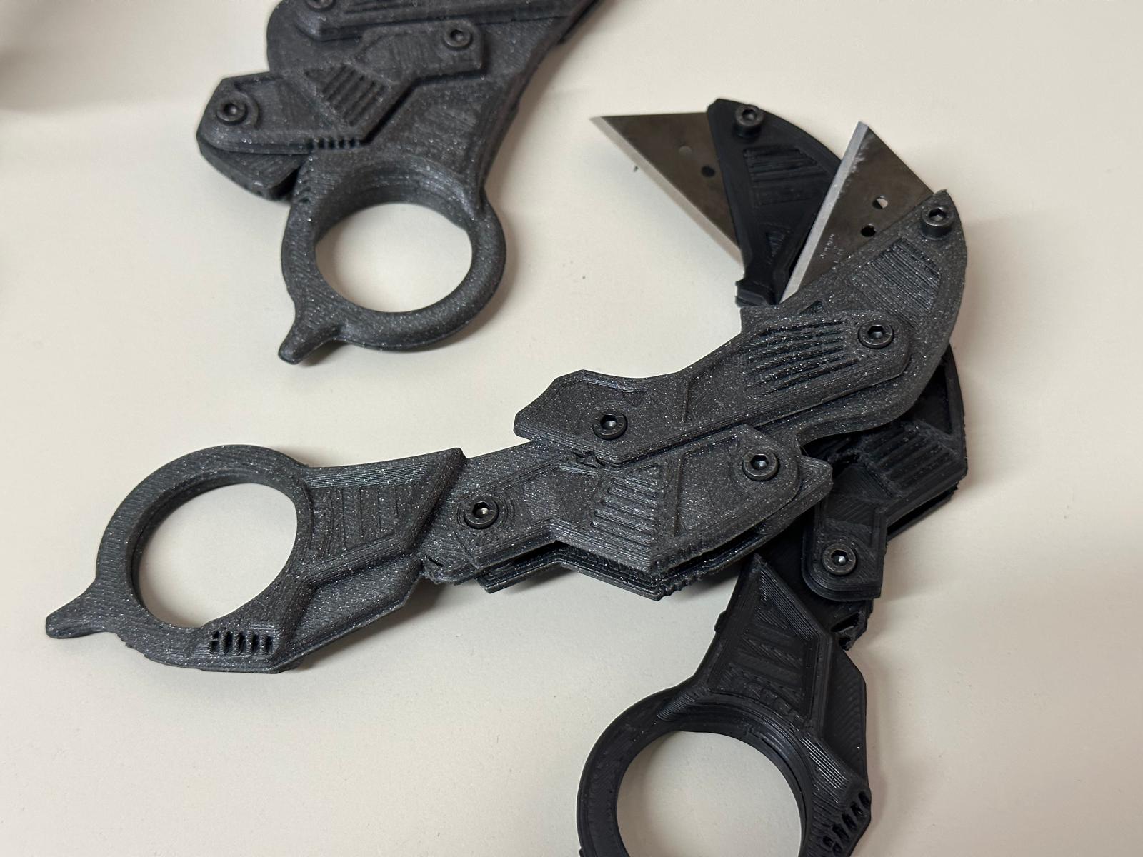 Clicky Foldable Karambit utility knife by Semmel | Download free STL model | Printables.com