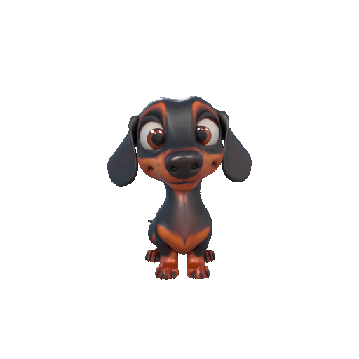 Dachshund Figurine – 3D Printable Sausage Dog Model