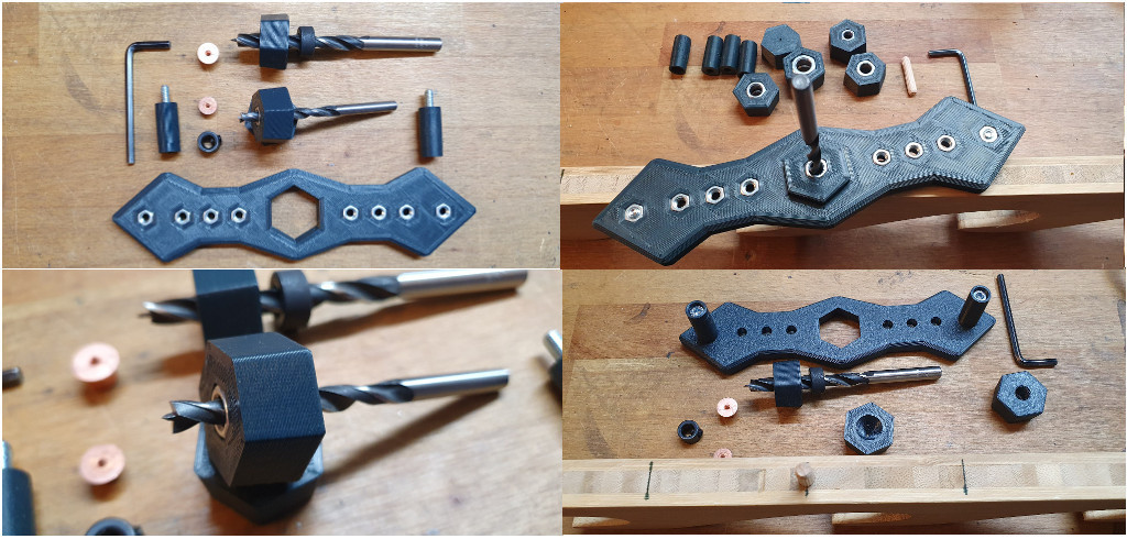 Self Centering Drill Guide with Metall Guidance (M4 - M12) - Bohrlehre mit Metallführung