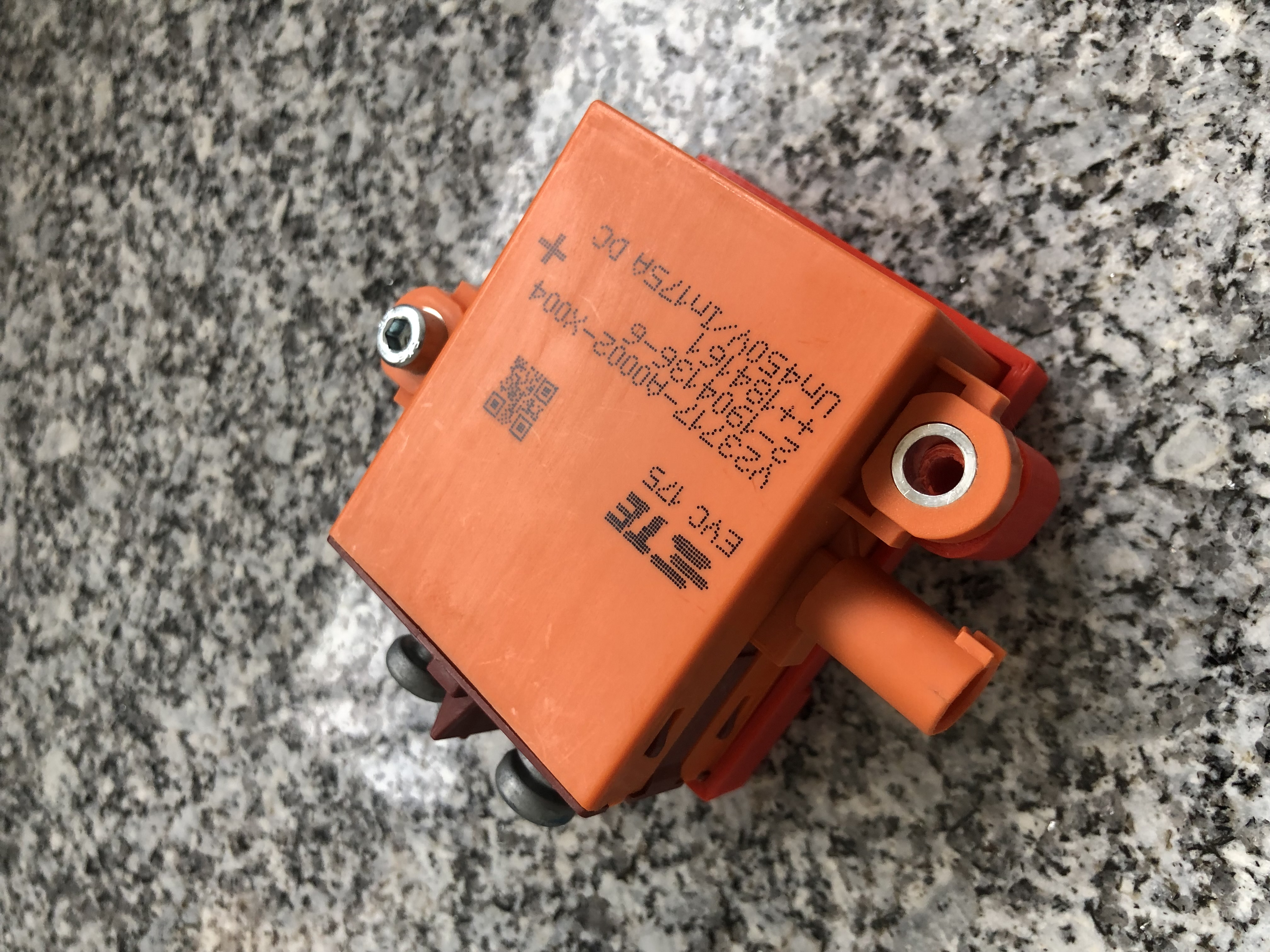 Din rail bracket for EV contactor  /Soporte carril din para contactor coche eléctrico