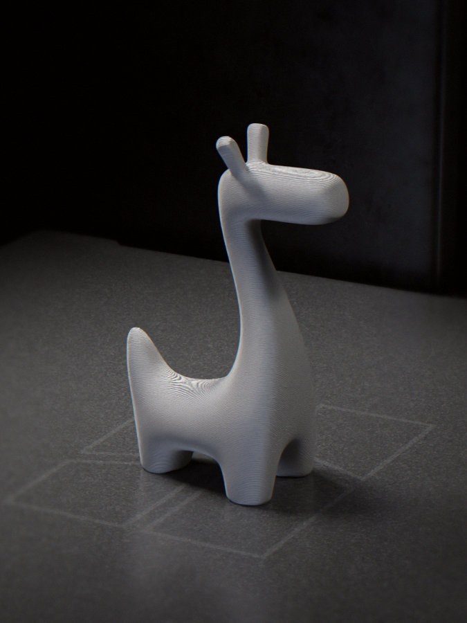 Minimalist Giraffe Figurine Animal 3D Printable 3D model
