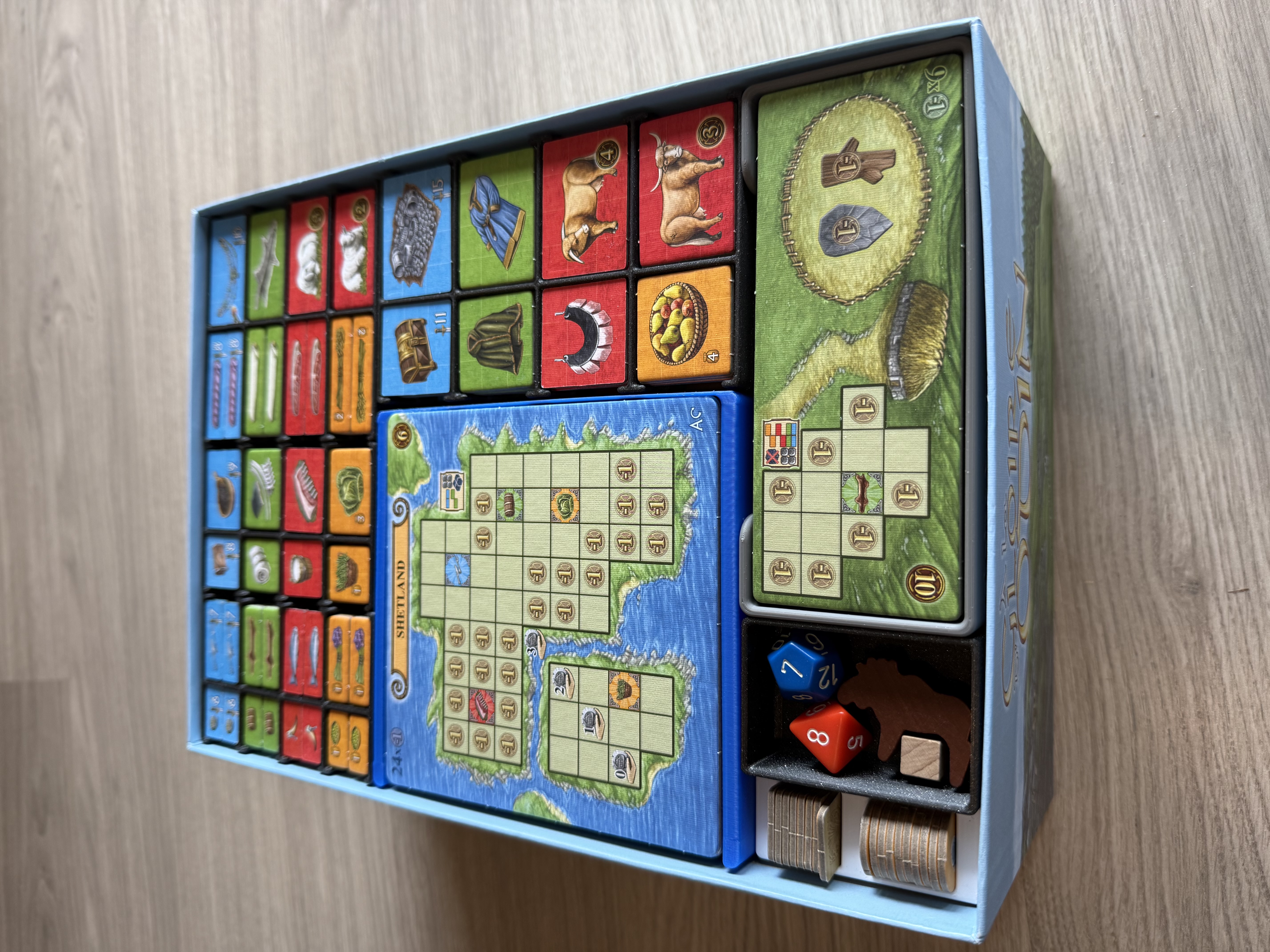 A Feast for Odin Organizer + Norwegians – Compact Storage & Gameplay System (No Lid Lift)