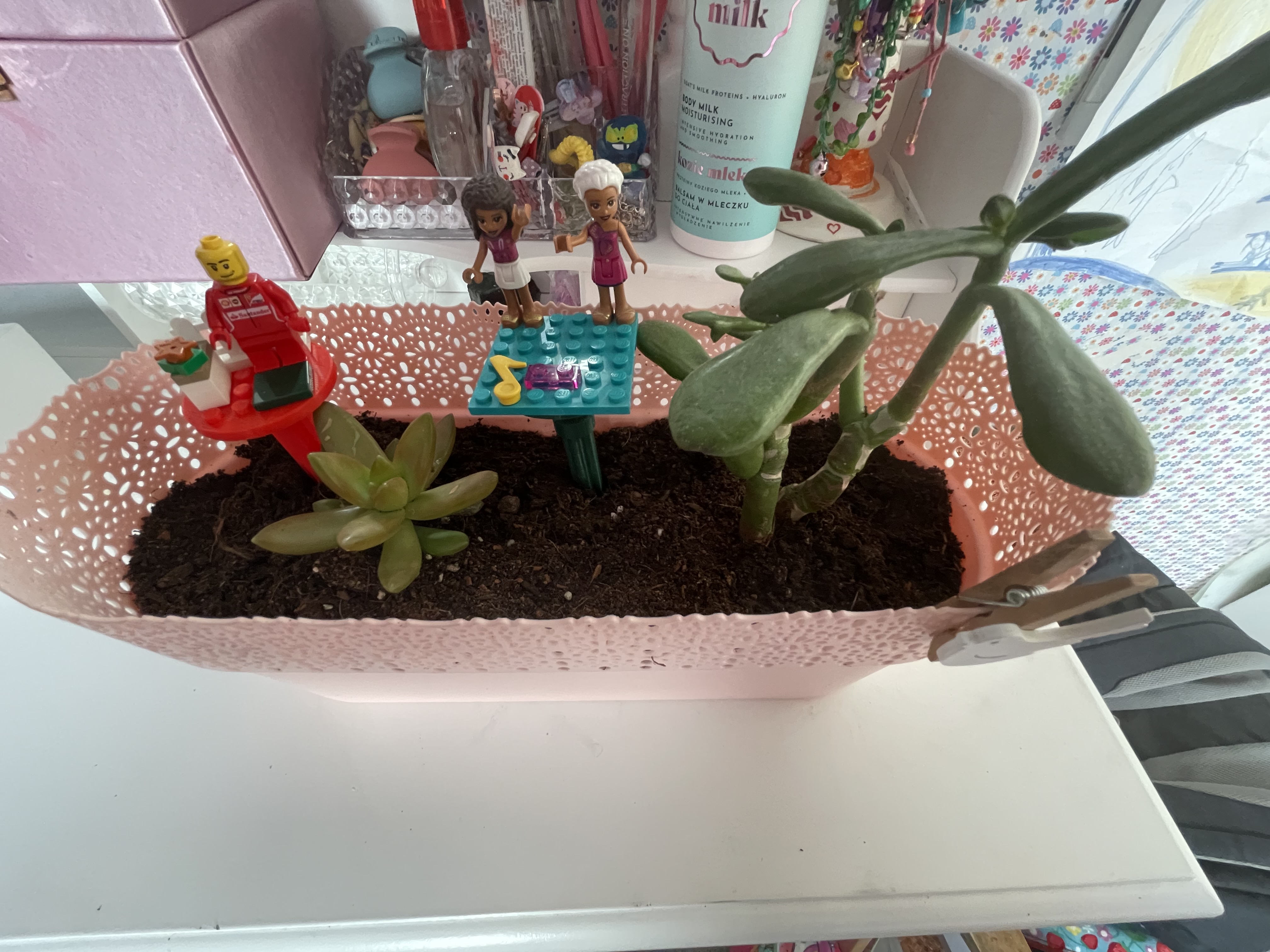 Lego in a flower-pot