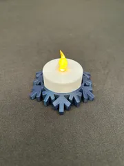 Led tea light case snowflake by DSt | Download free STL model ...