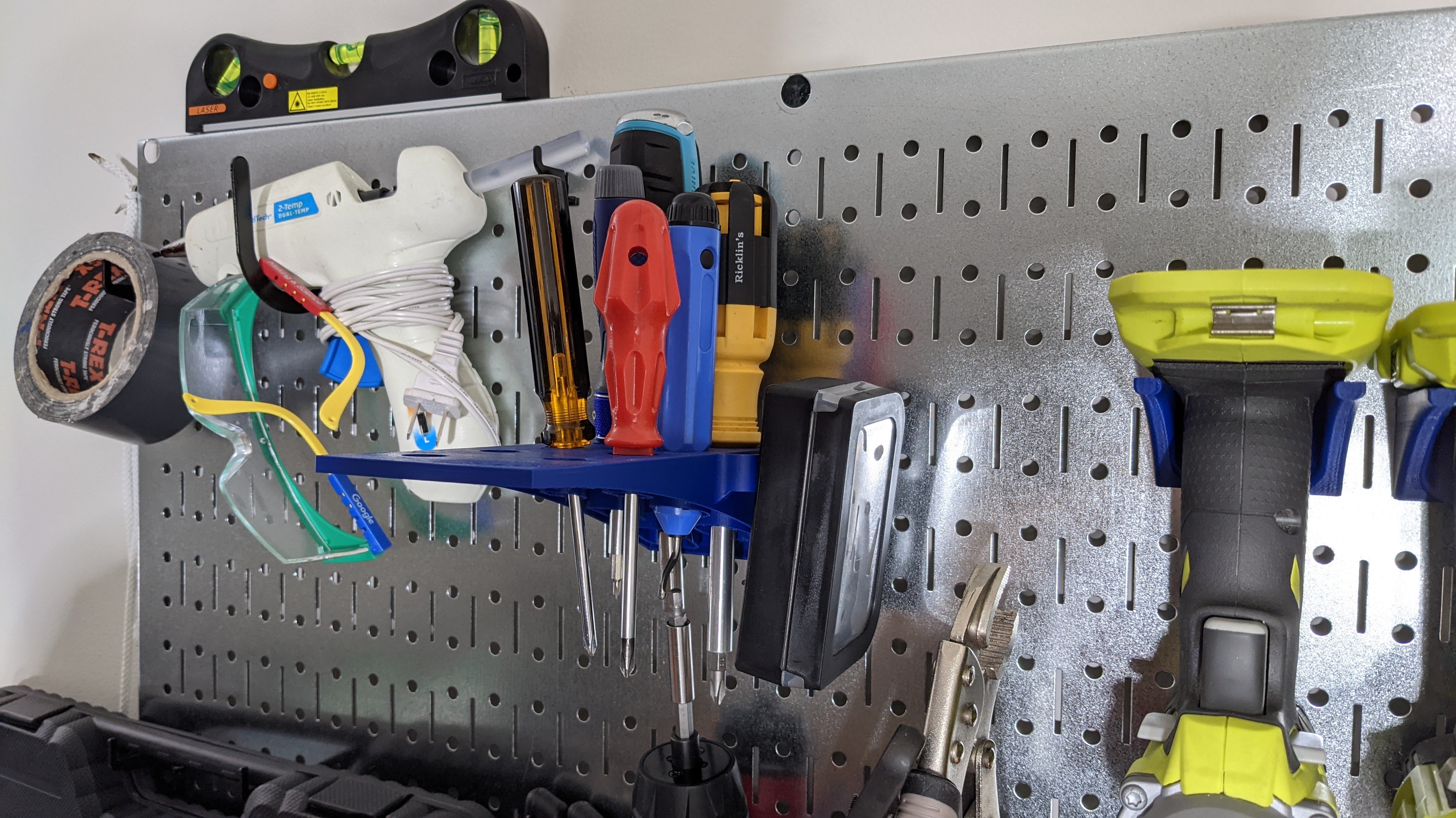 Pegboard Screwdriver Holder by Team Just Cuz Robotics | Download free ...