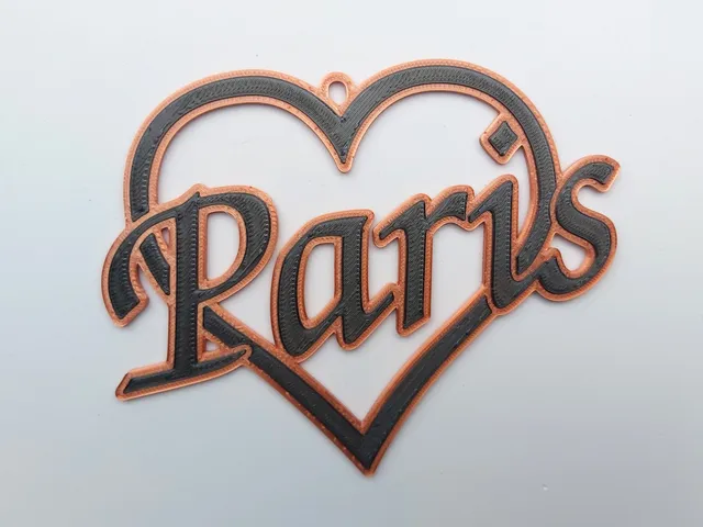 Heart with Customizable Text (OpenSCAD)