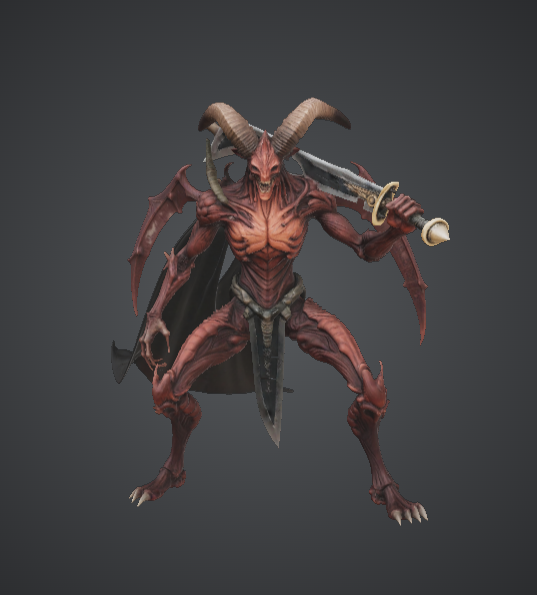 Infernal Demon Warlord – Horned Hell Berserker