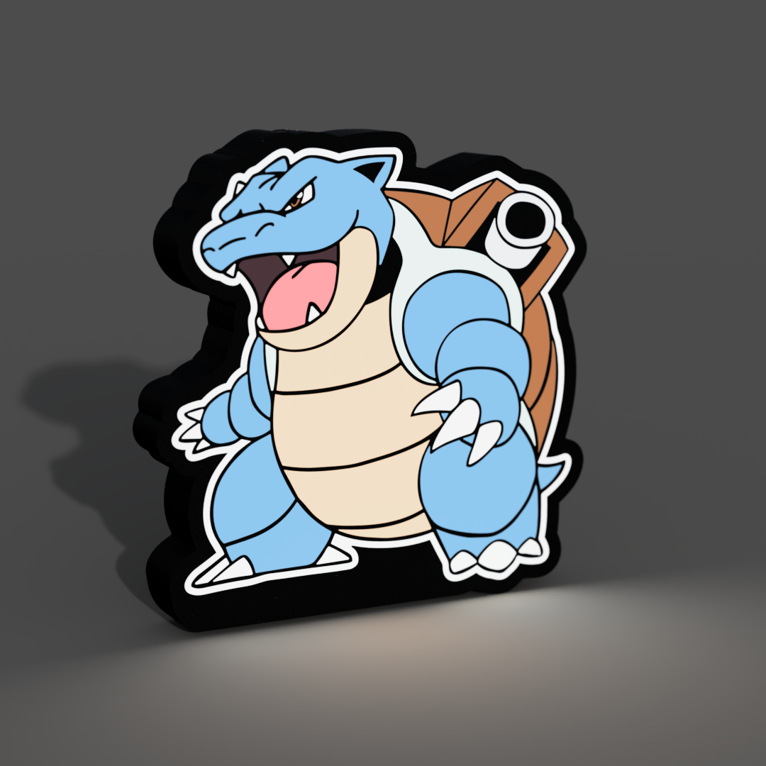 Blastoise Lightbox LED Lamp