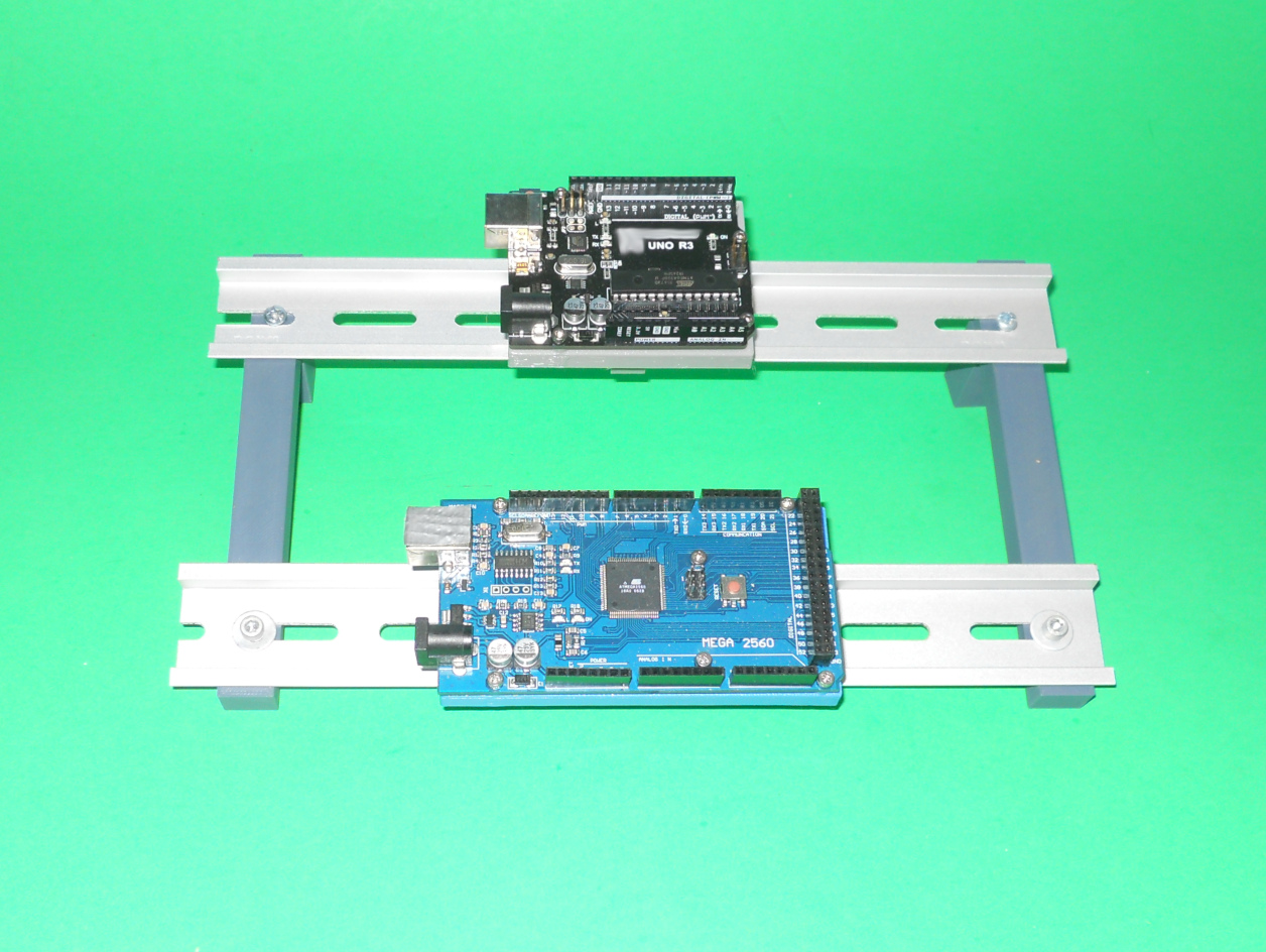 DIN Rail Arduino Uno and Mega Mounts by ctheroux | Download free STL ...