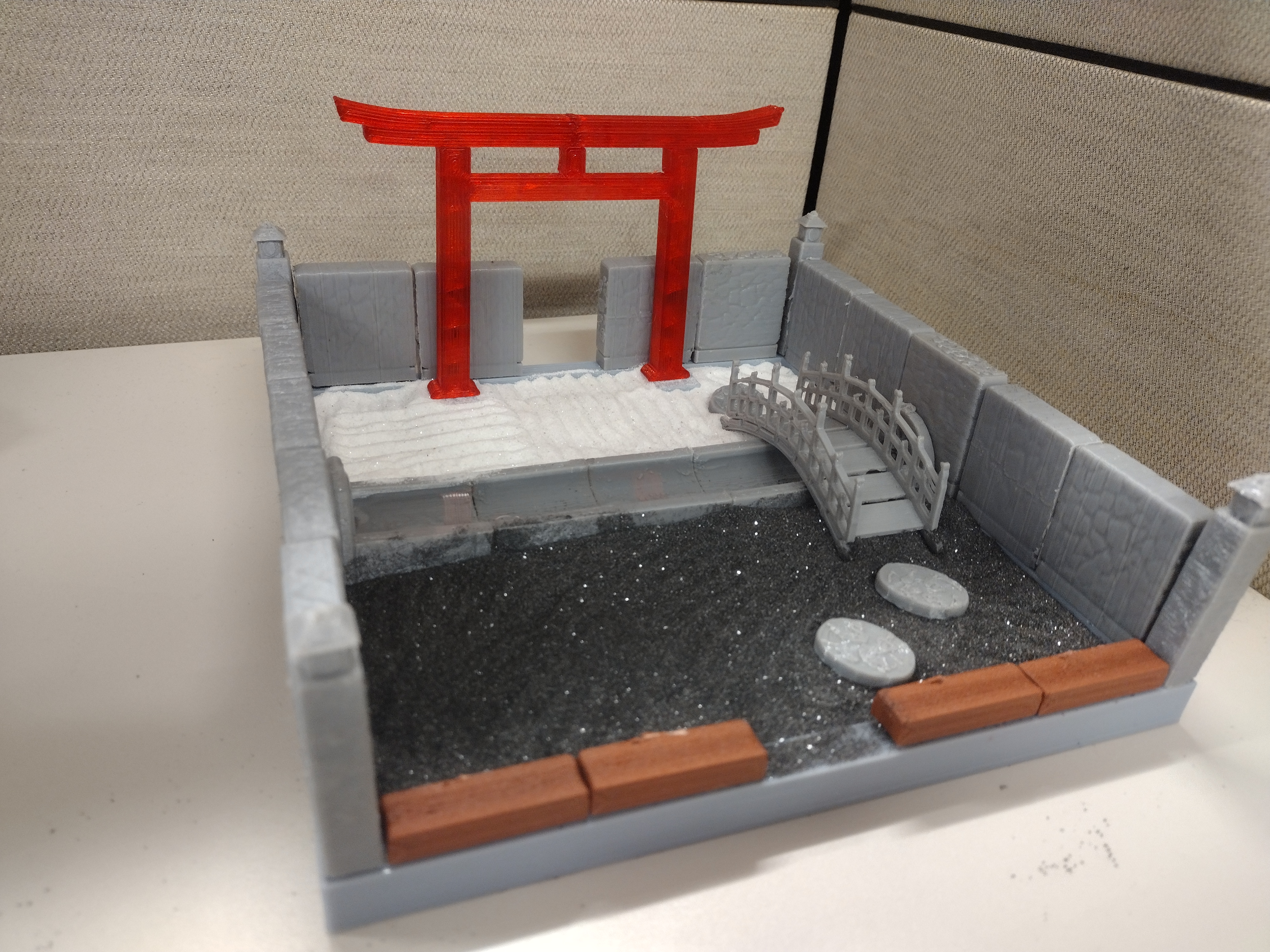 StoneWall Zen Garden with water canal Pending Pegless Update!