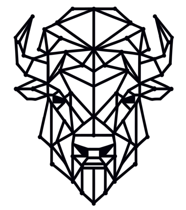 Geometric Bison Wall Art by OmegaThingy Download free STL model