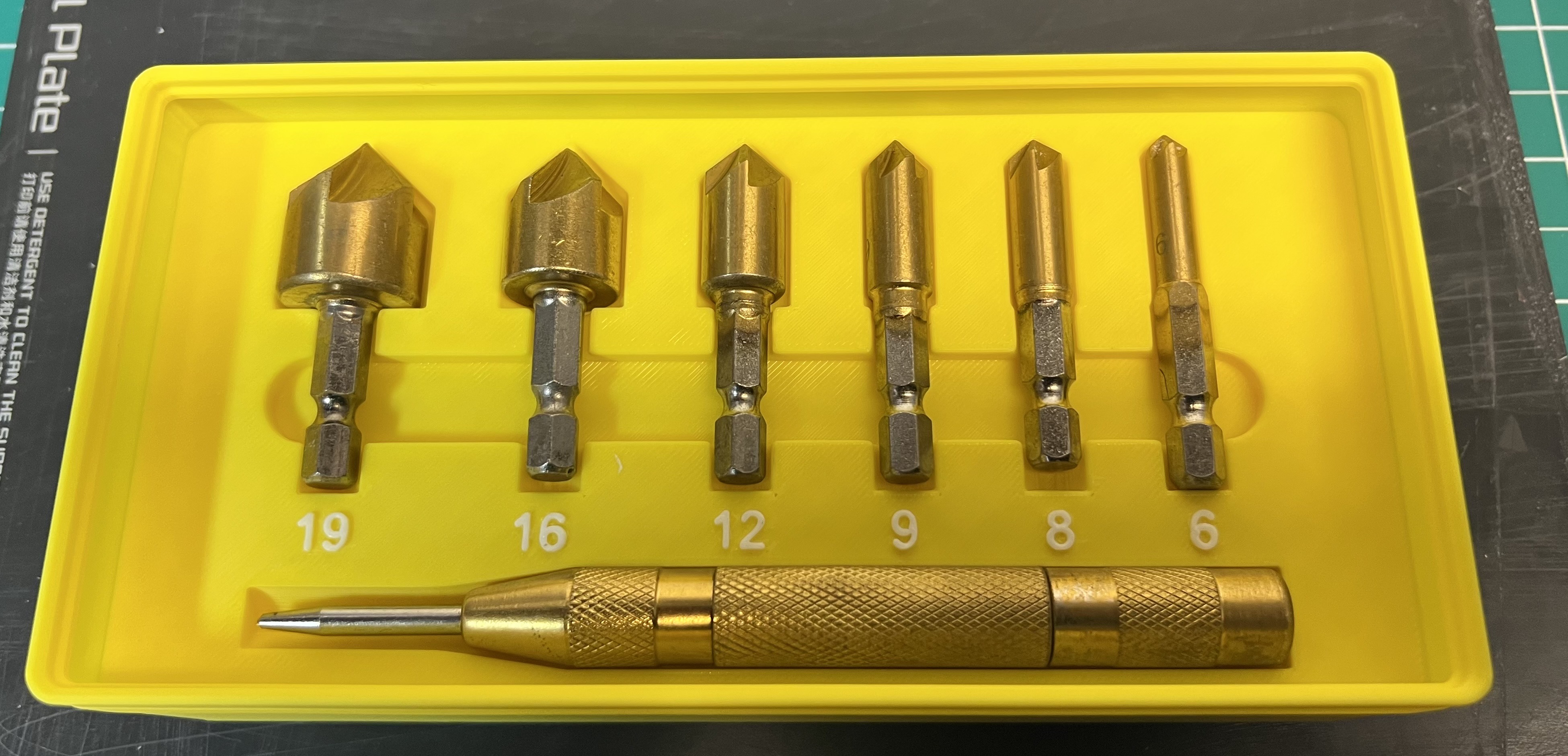 Gridfinity 6-Piece Countersink Bit Holder by Longracks Labs | Download ...