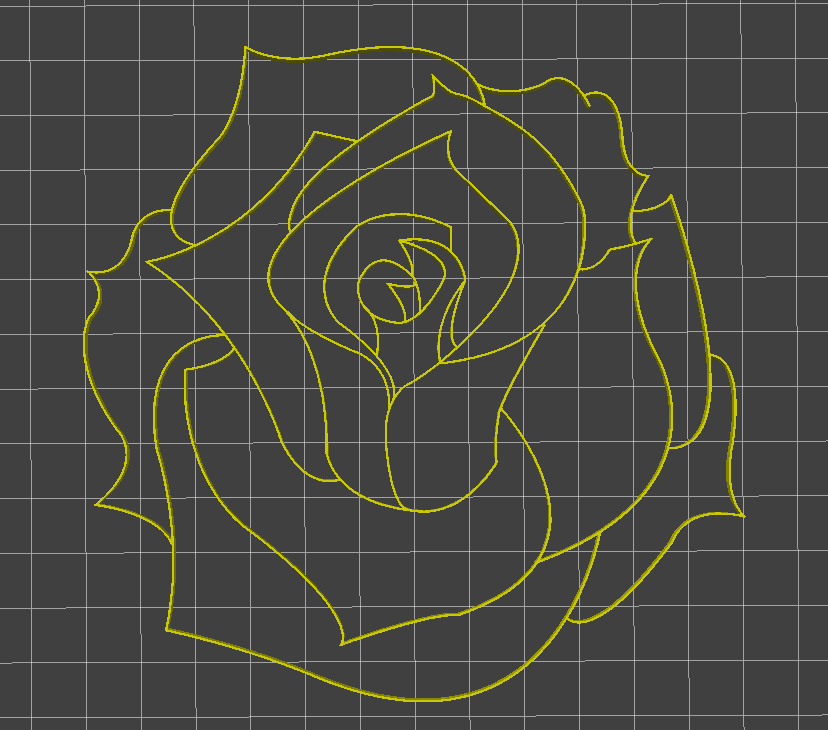 rose outline