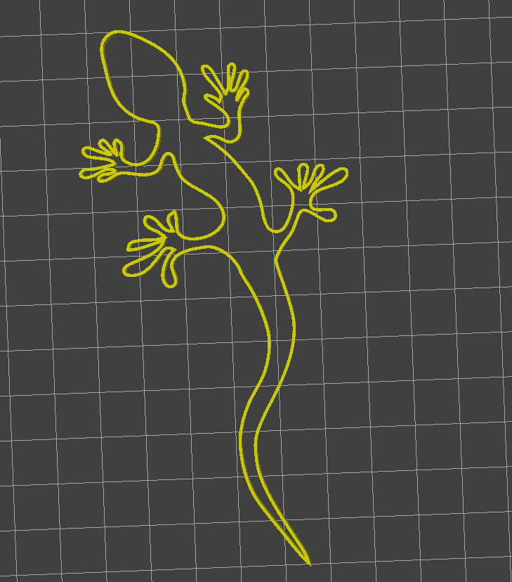 lizard outline