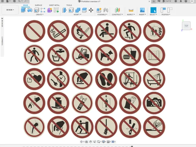 ISO 7010 Prohibition Symbol Collection