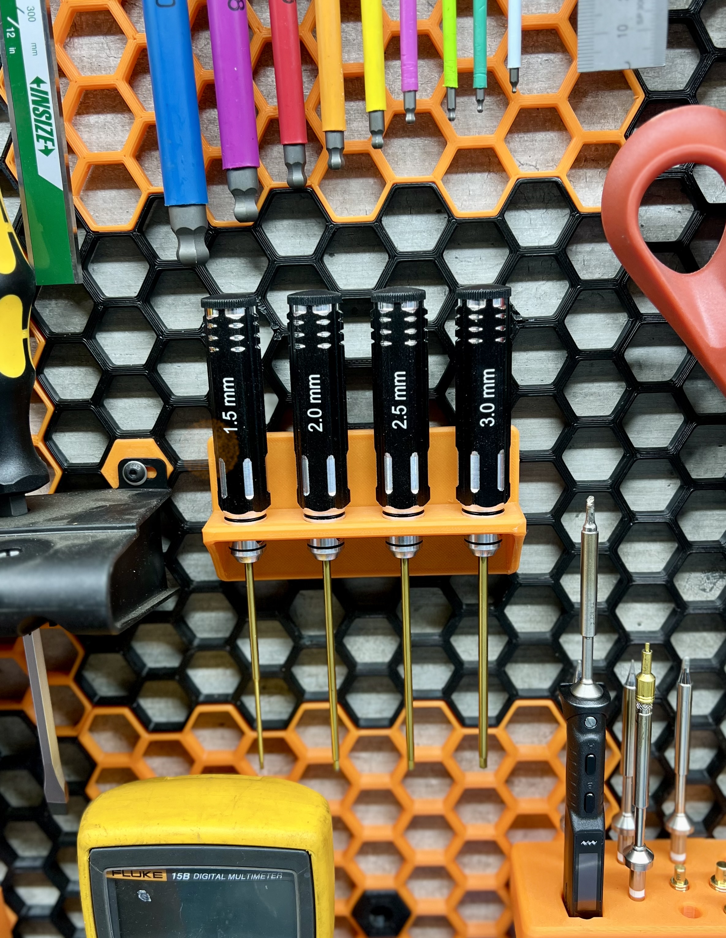 Hex driver holder for HSW