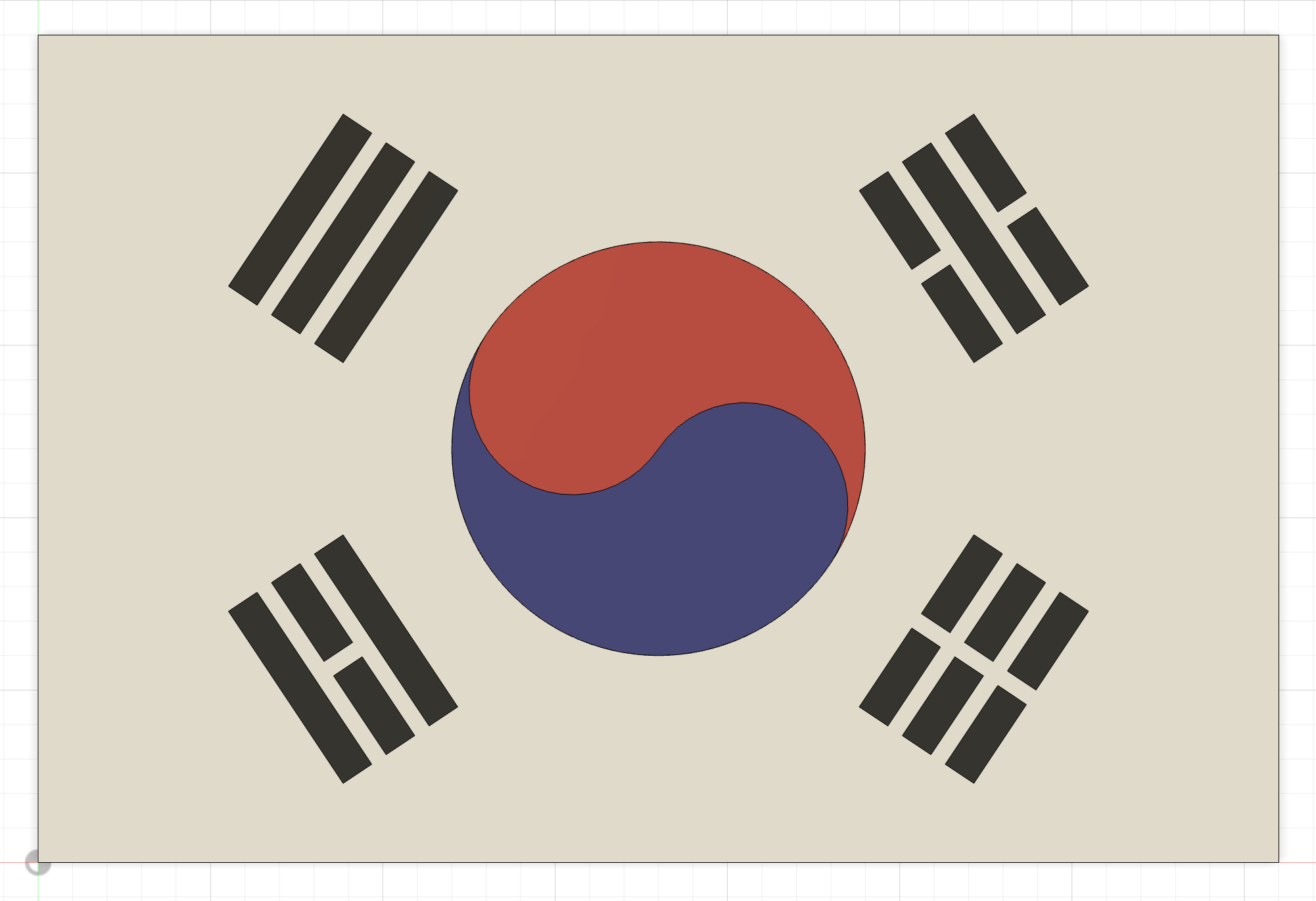 Korean Flag(Taegeuk-gi)