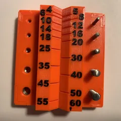 Metric nut & screw measuring tool (remix)