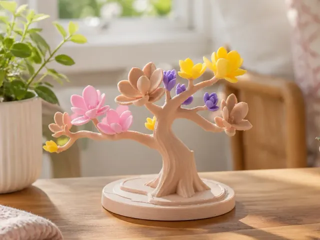 Blooming Magnolia Tree